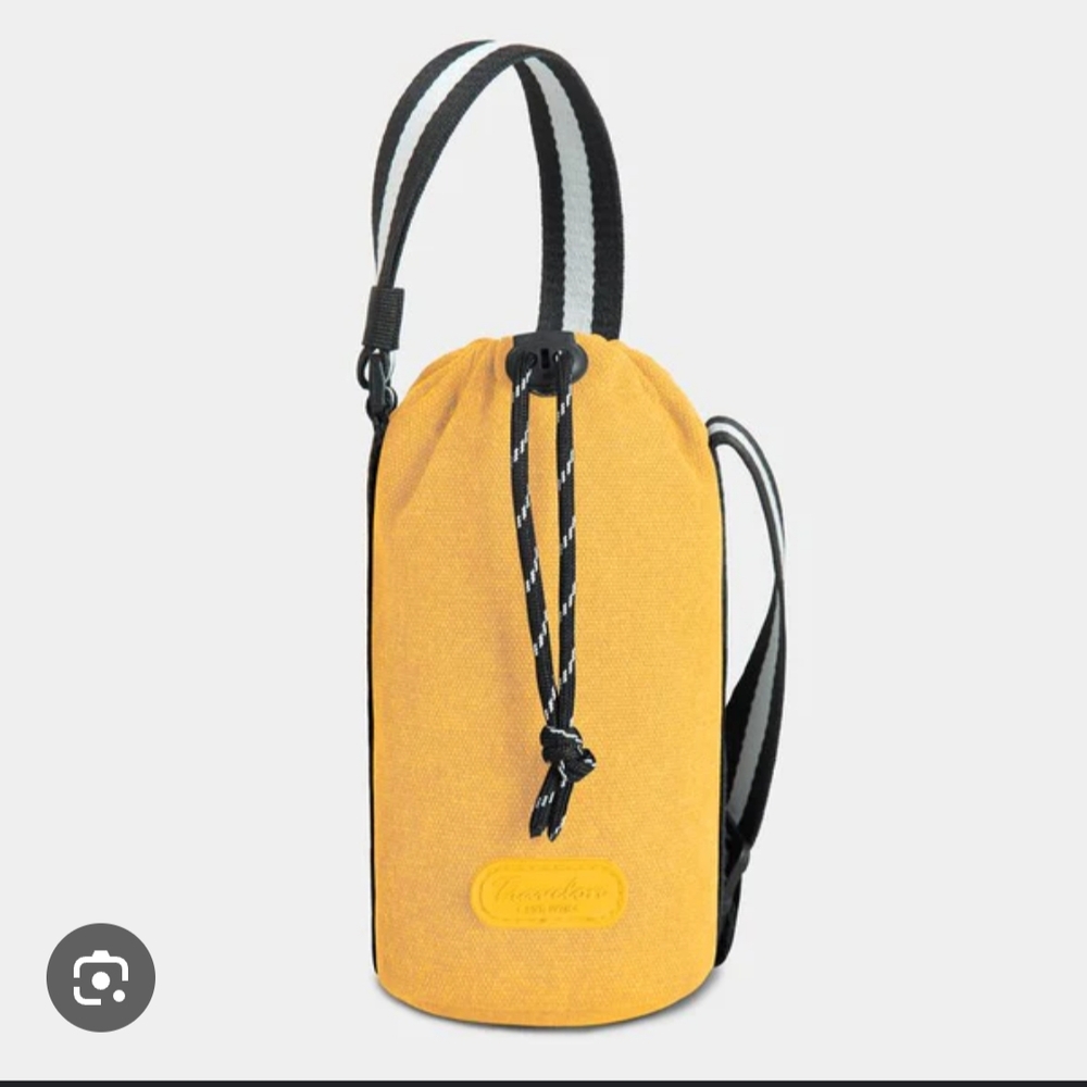 Yellow Water Bottle Bag Travelon Coastal NWT